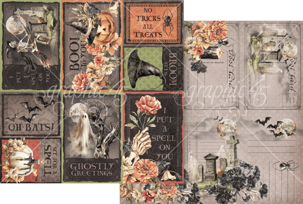 Graphic 45 Ghostly Greetings 12x12 Inch Collection Pack (4503074) Graphic 45 Ghostly Greetings 12x12 Inch Collection Pack (4503074)