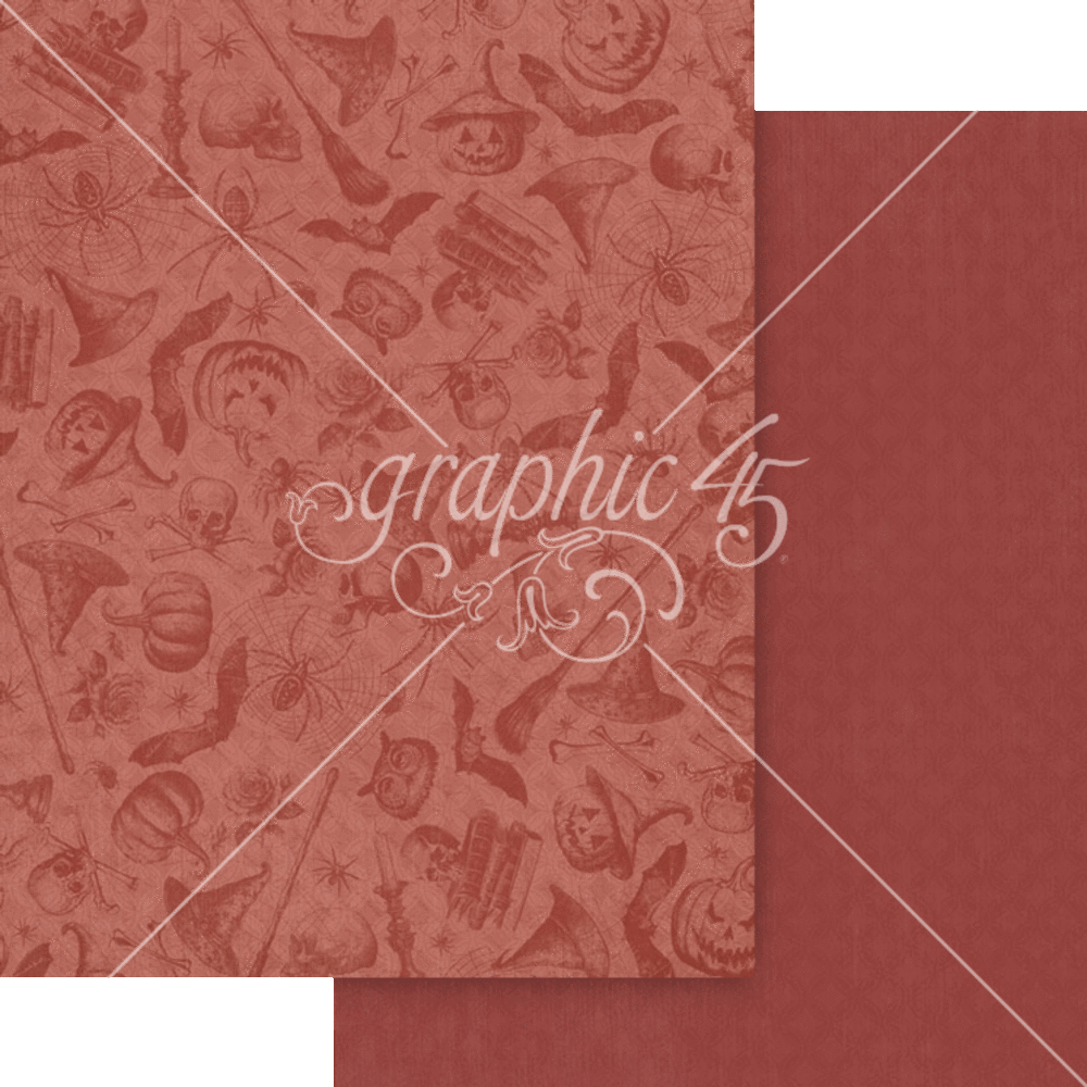 Graphic 45 Ghostly Greetings 8.5x11 Inch Patterns & Solids Paper Pack (4503075) Graphic 45 Ghostly Greetings 8.5x11 Inch Patterns & Solids Paper Pack (4503075)