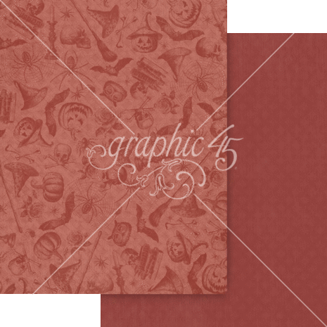 Graphic 45 Ghostly Greetings 8.5x11 Inch Patterns & Solids Paper Pack (4503075) Graphic 45 Ghostly Greetings 8.5x11 Inch Patterns & Solids Paper Pack (4503075)