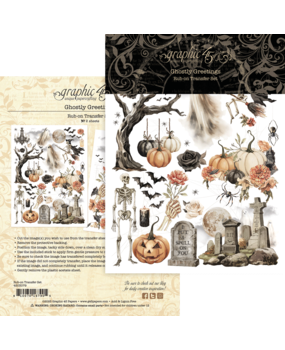 Graphic 45 Ghostly Greetings Rub-on Transfers (4503079)