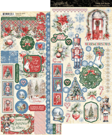 Graphic 45 Deck the Halls Sticker Set (4503095) Graphic 45 Deck the Halls Sticker Set (4503095)