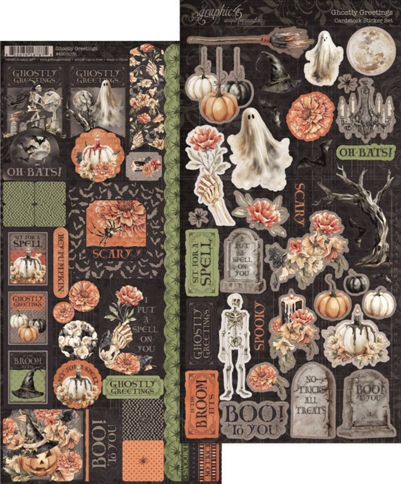 Graphic 45 Ghostly Greetings Complete Collection Package Graphic 45 Ghostly Greetings Complete Collection Package