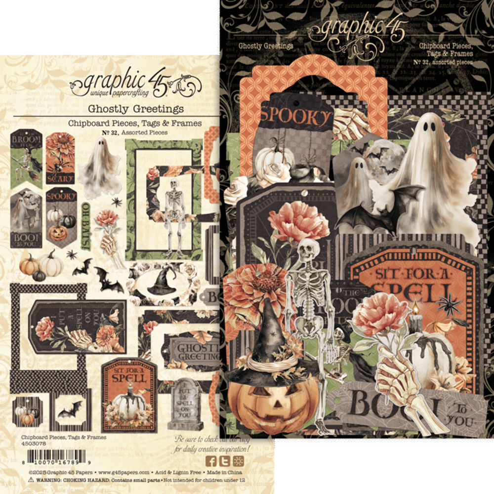Graphic 45 Ghostly Greetings Complete Collection Package Graphic 45 Ghostly Greetings Complete Collection Package