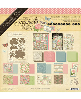 Graphic 45 Botanical Tea Keepsake Kit with Exclusive Metal Die-Set (4503101) Graphic 45 Botanical Tea Keepsake Kit with Exclusive Metal Die-Set (4503101)