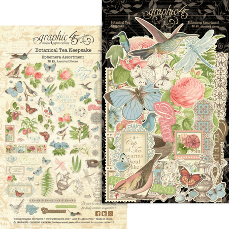 Graphic 45 Botanical Tea Keepsake Kit with Exclusive Metal Die-Set (4503101) Graphic 45 Botanical Tea Keepsake Kit with Exclusive Metal Die-Set (4503101)