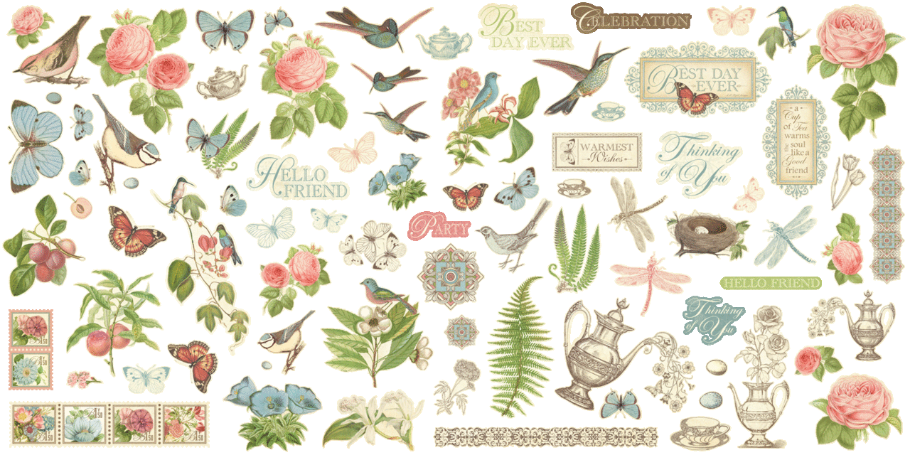 Graphic 45 Botanical Tea Keepsake Kit with Exclusive Metal Die-Set (4503101) Graphic 45 Botanical Tea Keepsake Kit with Exclusive Metal Die-Set (4503101)