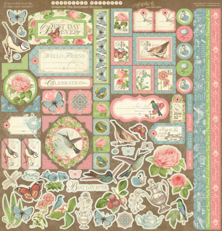Graphic 45 Botanical Tea Keepsake Kit with Exclusive Metal Die-Set (4503101) Graphic 45 Botanical Tea Keepsake Kit with Exclusive Metal Die-Set (4503101)