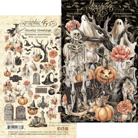 Graphic 45 Ghostly Greetings Ephemera Set (4503077) Graphic 45 Ghostly Greetings Ephemera Set (4503077)