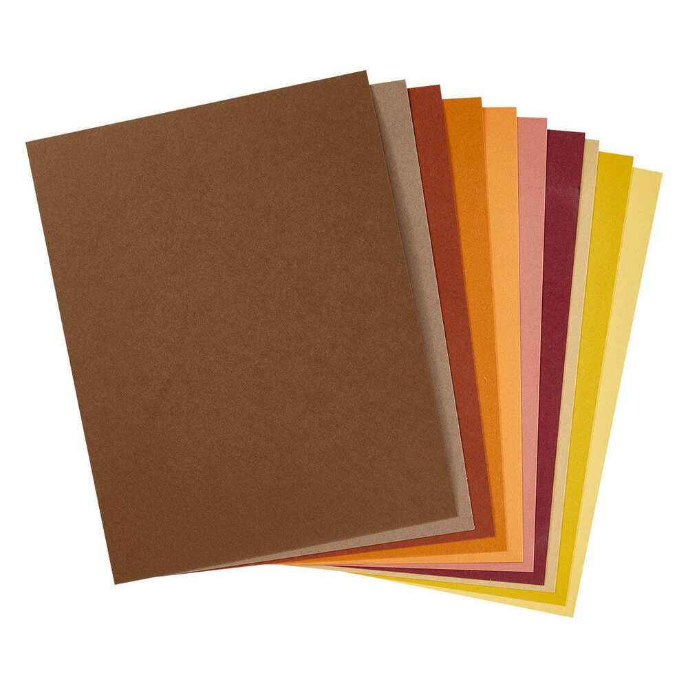 Spellbinders ColorWheel Cardstock 8.5x11 Inch Fall Assortment (CSA-031)