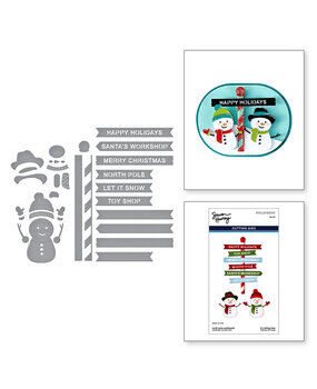Spellbinders North Pole Friends North Pole Sentiments Dies (S5-707)