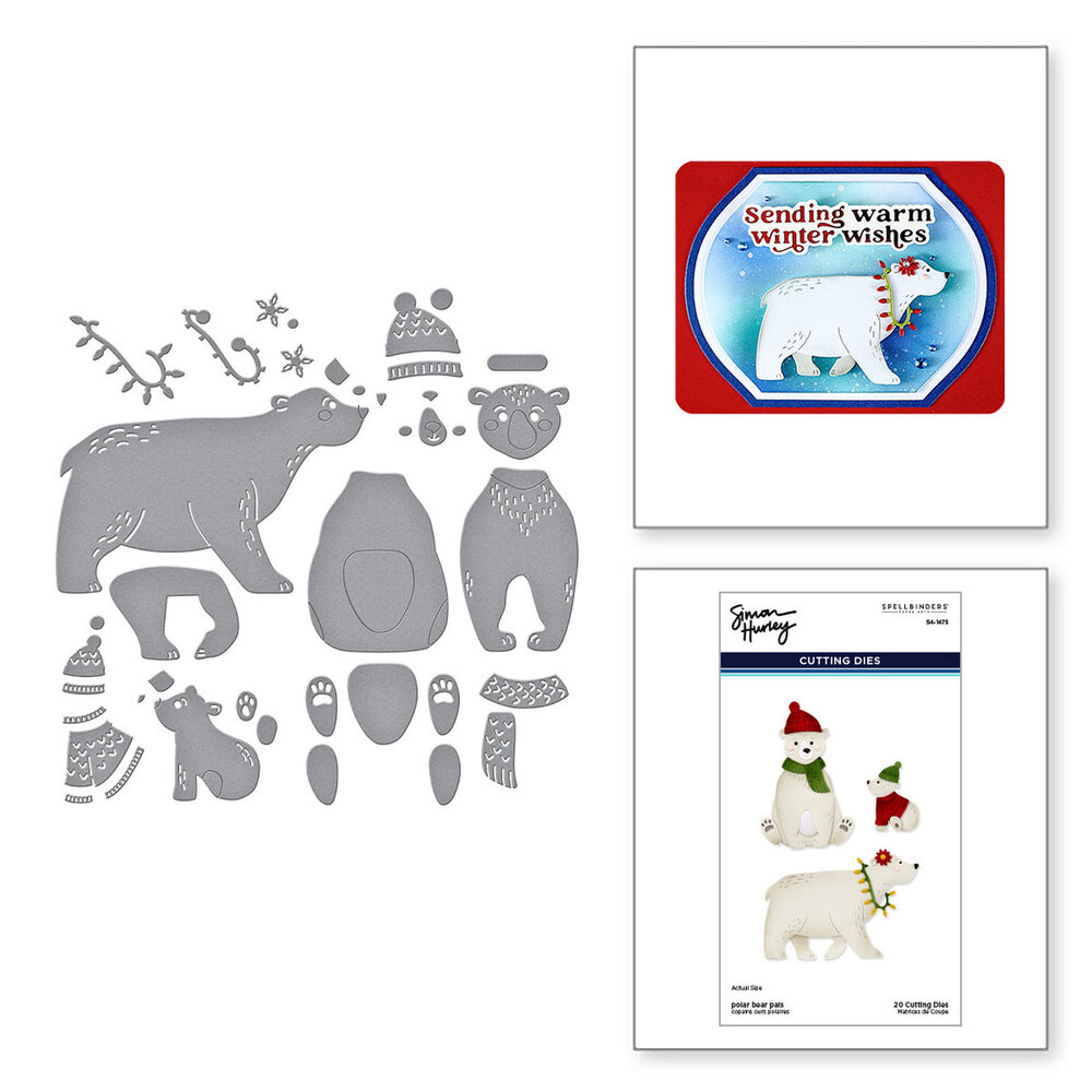 Spellbinders North Pole Friends Polar Bear Pals Dies (S4-1475) Spellbinders North Pole Friends Polar Bear Pals Dies (S4-1475)