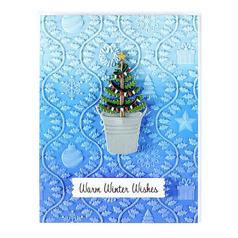 Spellbinders Country Christmas 3D Embossing Folder (E3D-144)