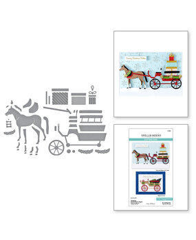Spellbinders Country Christmas Christmas Horse-Drawn Wagon Dies (S5-694) Spellbinders Country Christmas Christmas Horse-Drawn Wagon Dies (S5-694)