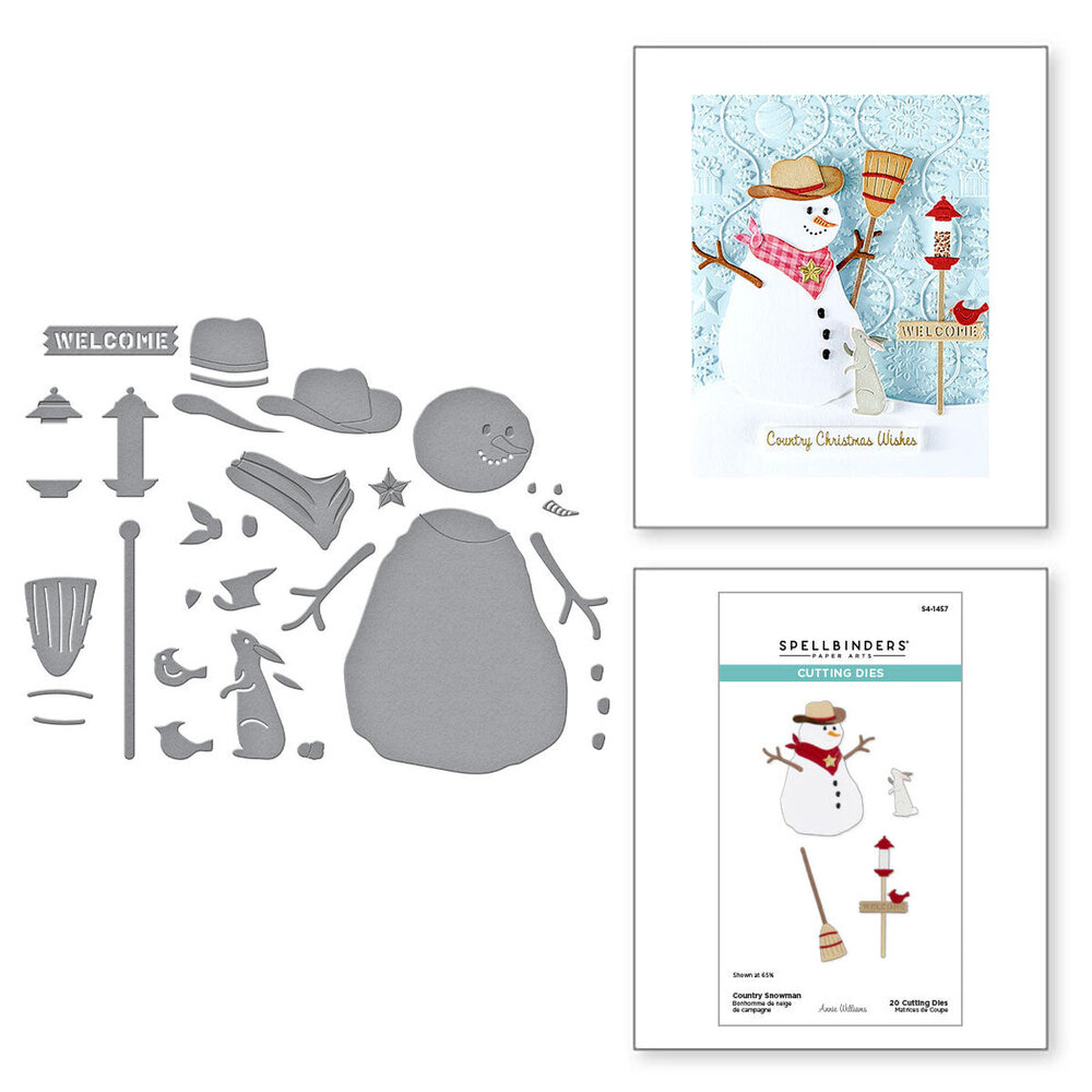 Spellbinders Country Christmas Country Snowman Dies (S4-1457) Spellbinders Country Christmas Country Snowman Dies (S4-1457)