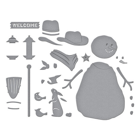 Spellbinders Country Christmas Country Snowman Dies (S4-1457) Spellbinders Country Christmas Country Snowman Dies (S4-1457)