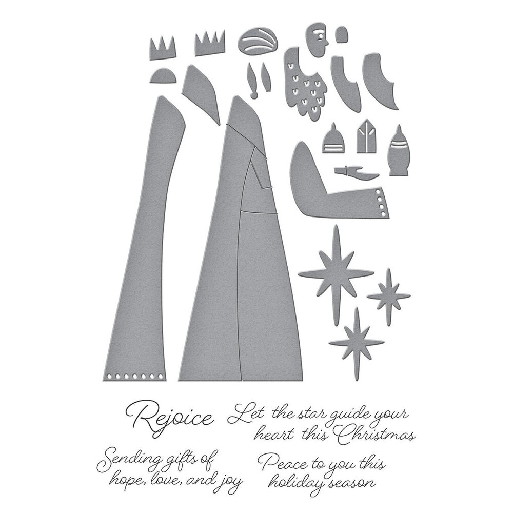 Spellbinders Wonderland The Three Magi Stamp & Die Set (SDS-214) Spellbinders Wonderland The Three Magi Stamp & Die Set (SDS-214)