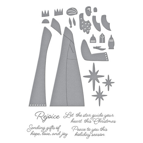 Spellbinders Wonderland The Three Magi Stamp & Die Set (SDS-214) Spellbinders Wonderland The Three Magi Stamp & Die Set (SDS-214)