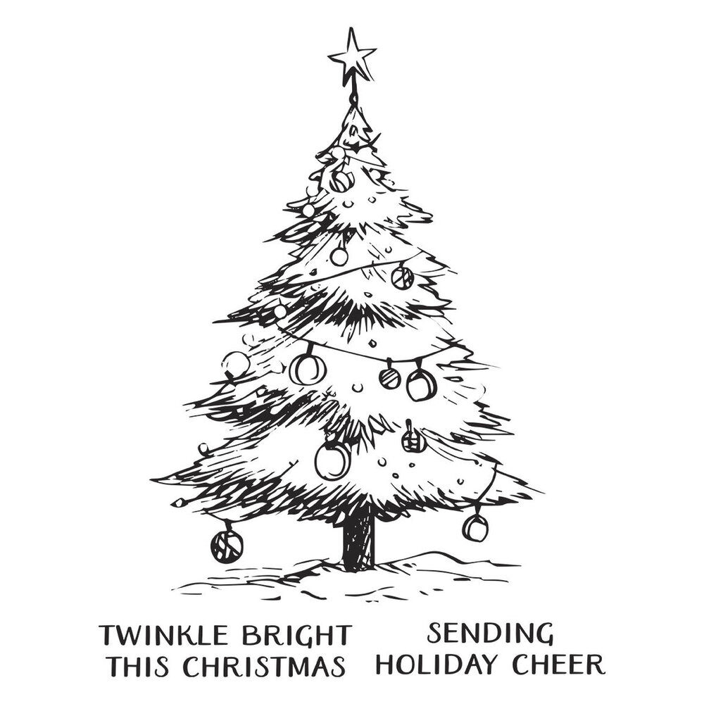 Spellbinders Wonderland Twinkle Bright Tree Registration Press Plates (BPR-033) Spellbinders Wonderland Twinkle Bright Tree Registration Press Plates (BPR-033)