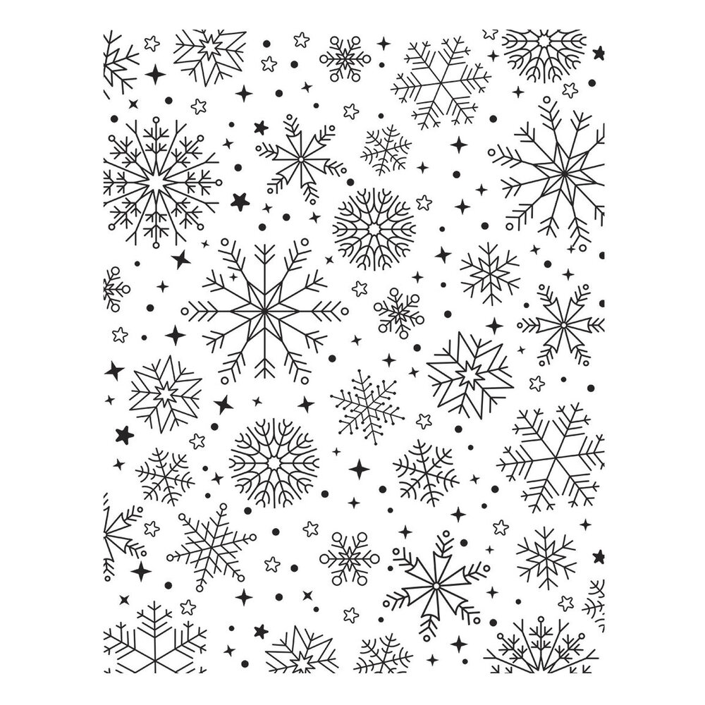 Spellbinders Wonderland Snowfall Shimmer Press Plate (BP-314)