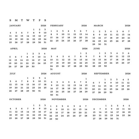 Spellbinders Wonderland DIY 2026 Calendar Press Plate (BP-316) Spellbinders Wonderland DIY 2026 Calendar Press Plate (BP-316)