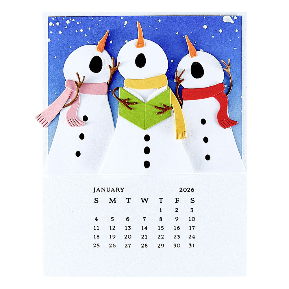 Spellbinders Wonderland DIY 2026 Calendar Press Plate (BP-316) Spellbinders Wonderland DIY 2026 Calendar Press Plate (BP-316)