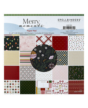 Spellbinders Merry Moments 6x6 Inch Paper Pad (SCSP-021)