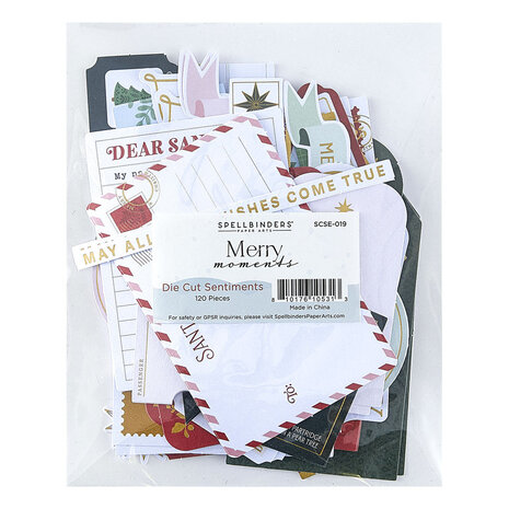 Spellbinders Merry Moments Die Cut Sentiments (SCSE-019) Spellbinders Merry Moments Die Cut Sentiments (SCSE-019)
