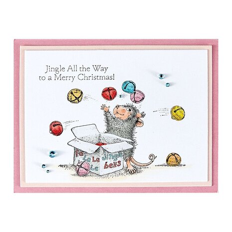 Spellbinders House-Mouse Designs Jingle Bell Wishes Cling Rubber Stamp (RSC-058) Spellbinders House-Mouse Designs Jingle Bell Wishes Cling Rubber Stamp (RSC-058)