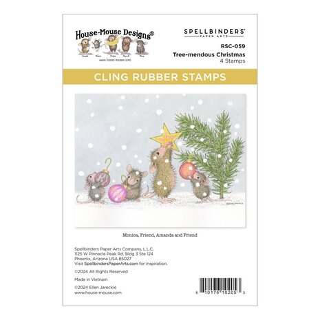 Spellbinders House-Mouse Designs Tree-Mendous Christmas Cling Rubber Stamp (RSC-059) Spellbinders House-Mouse Designs Tree-Mendous Christmas Cling Rubber Stamp (RSC-059)