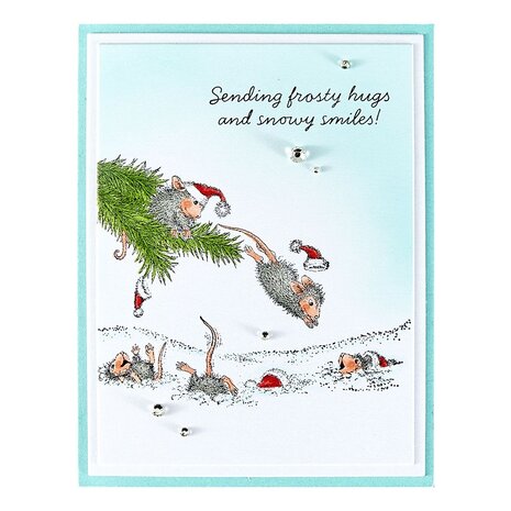 Spellbinders House-Mouse Designs Snowy Smiles Cling Rubber Stamp (RSC-060) Spellbinders House-Mouse Designs Snowy Smiles Cling Rubber Stamp (RSC-060)