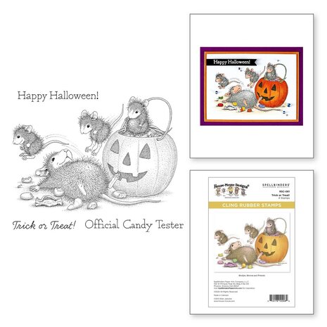 Spellbinders House-Mouse Designs Trick or Treat! Cling Rubber Stamp (RSC-061) Spellbinders House-Mouse Designs Trick or Treat! Cling Rubber Stamp (RSC-061)