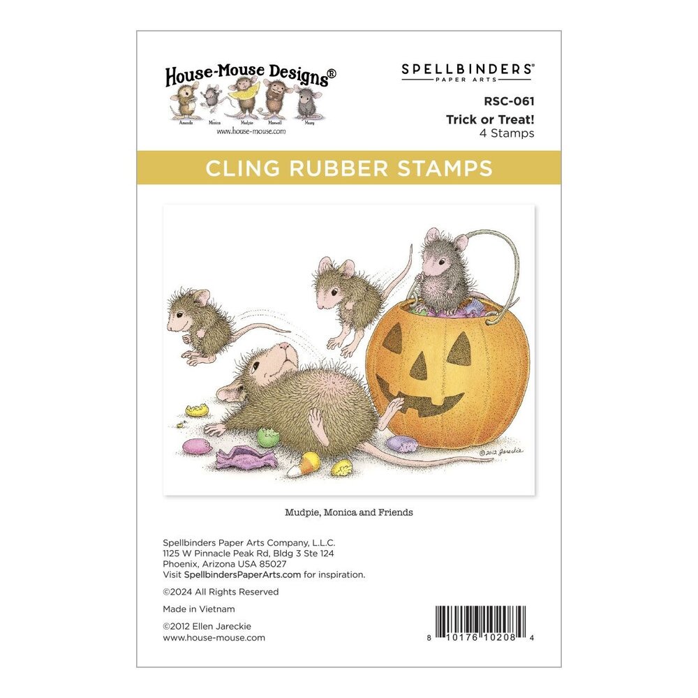 Spellbinders House-Mouse Designs Trick or Treat! Cling Rubber Stamp (RSC-061) Spellbinders House-Mouse Designs Trick or Treat! Cling Rubber Stamp (RSC-061)