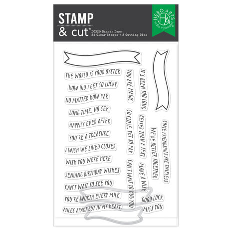 Hero Arts Summer By The Shore Banner Days Clear Stamps & Dies (DC320)