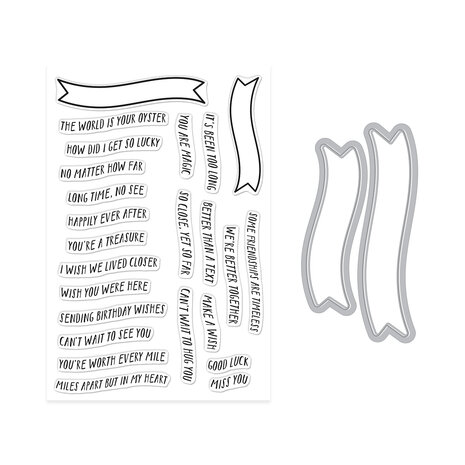 Hero Arts Summer By The Shore Banner Days Clear Stamps & Dies (DC320)