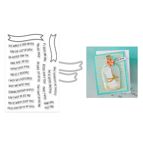 Hero Arts Summer By The Shore Banner Days Clear Stamps & Dies (DC320)