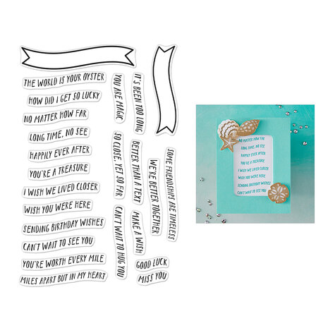 Hero Arts Summer By The Shore Banner Days Clear Stamps (CM810) Hero Arts Summer By The Shore Banner Days Clear Stamps (CM810)