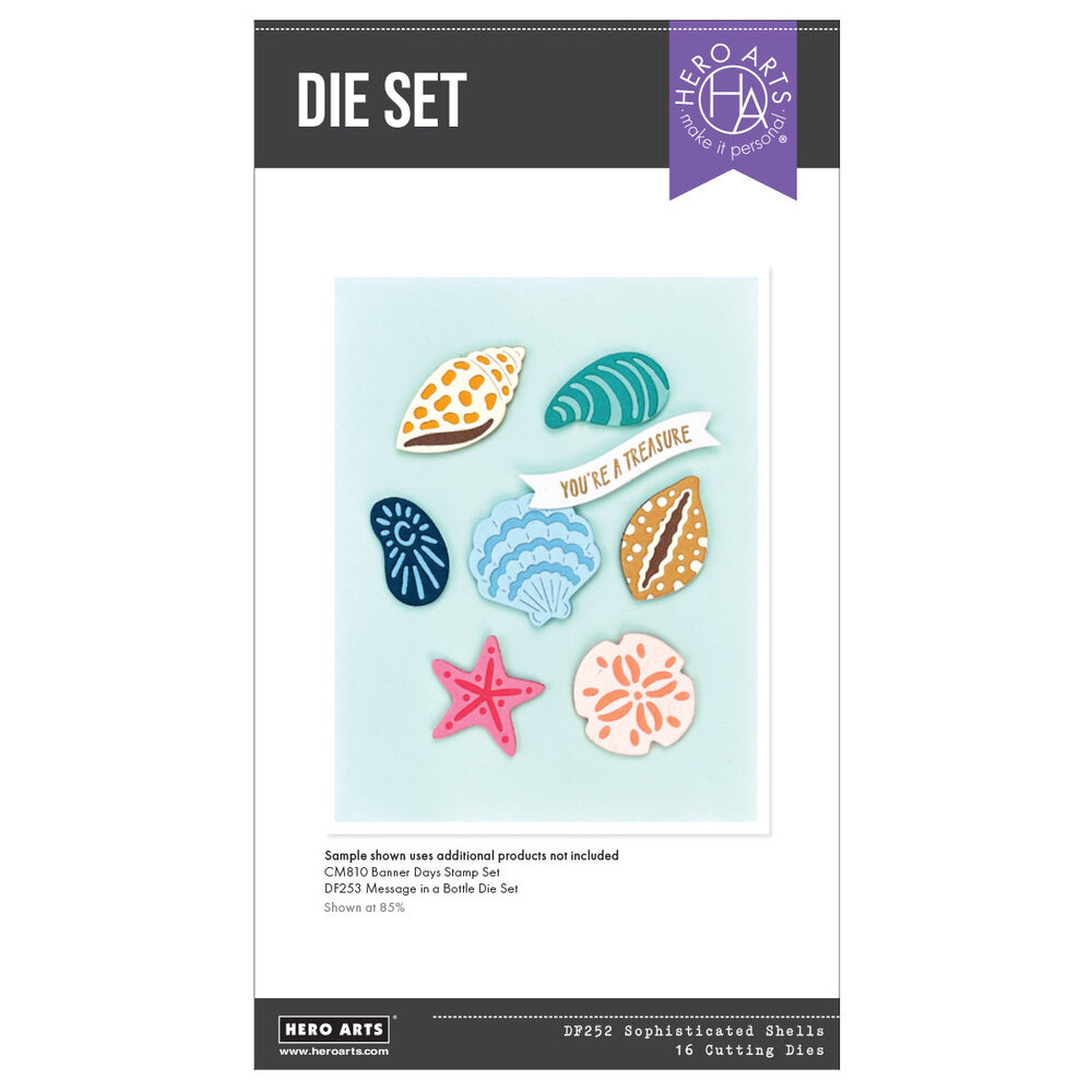 Hero Arts Summer By The Shore Sophisticated Shells Dies (DF252) Hero Arts Summer By The Shore Sophisticated Shells Dies (DF252)