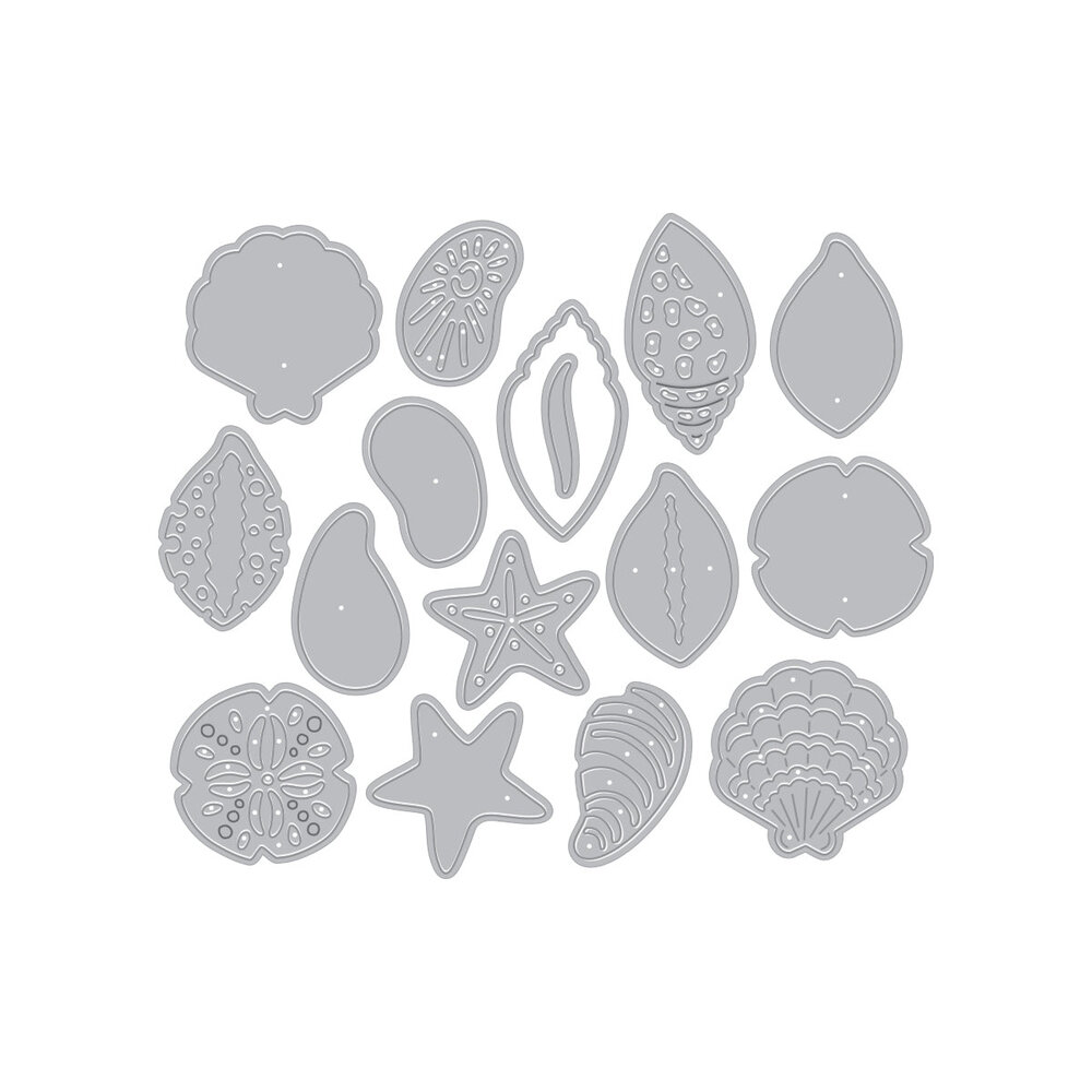 Hero Arts Summer By The Shore Sophisticated Shells Dies (DF252) Hero Arts Summer By The Shore Sophisticated Shells Dies (DF252)