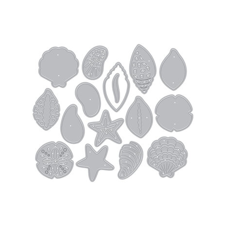 Hero Arts Summer By The Shore Sophisticated Shells Dies (DF252) Hero Arts Summer By The Shore Sophisticated Shells Dies (DF252)