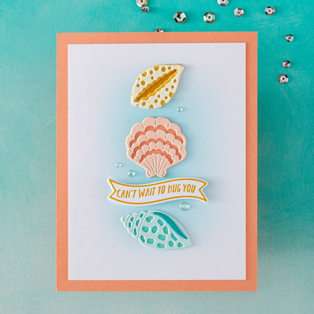 Hero Arts Summer By The Shore Sophisticated Shells Dies (DF252) Hero Arts Summer By The Shore Sophisticated Shells Dies (DF252)