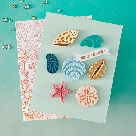 Hero Arts Summer By The Shore Sophisticated Shells Dies (DF252) Hero Arts Summer By The Shore Sophisticated Shells Dies (DF252)