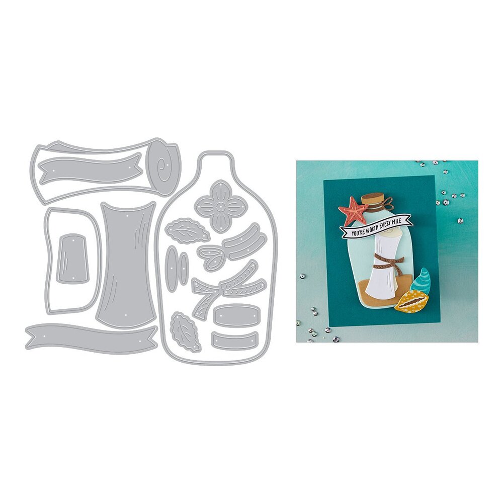 Hero Arts Summer By The Shore Message in a Bottle Dies (DF253) Hero Arts Summer By The Shore Message in a Bottle Dies (DF253)