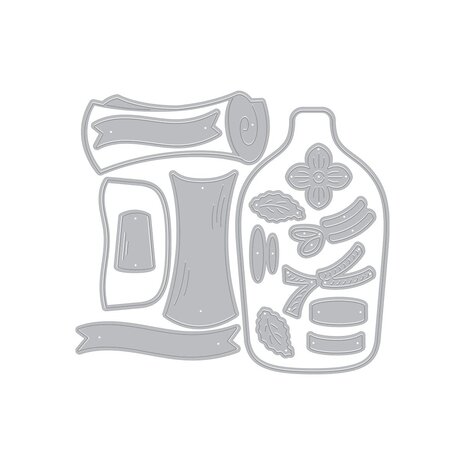 Hero Arts Summer By The Shore Message in a Bottle Dies (DF253) Hero Arts Summer By The Shore Message in a Bottle Dies (DF253)