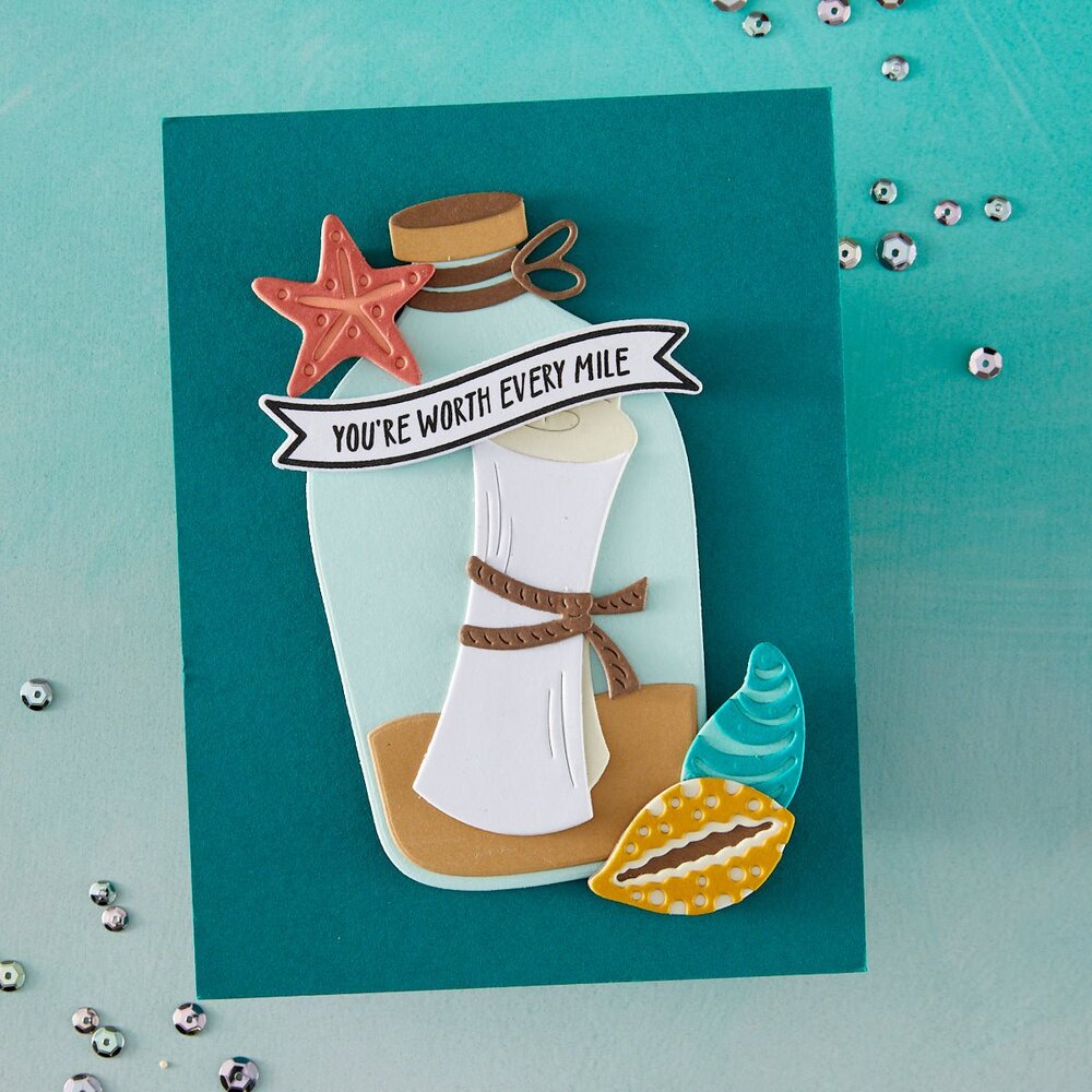 Hero Arts Summer By The Shore Message in a Bottle Dies (DF253) Hero Arts Summer By The Shore Message in a Bottle Dies (DF253)