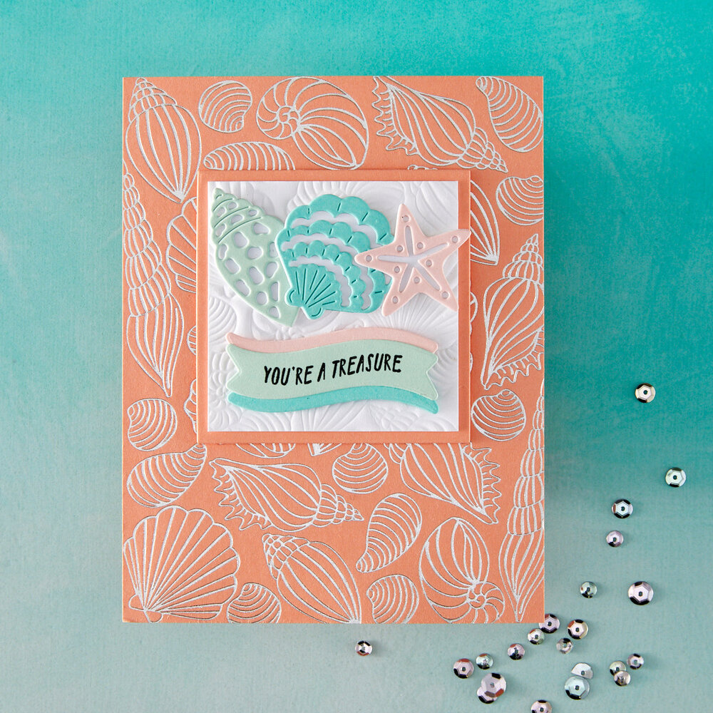 Hero Arts Summer By The Shore Scattered Shells Betterpress & Foil Plate (HP122) Hero Arts Summer By The Shore Scattered Shells Betterpress & Foil Plate (HP122)