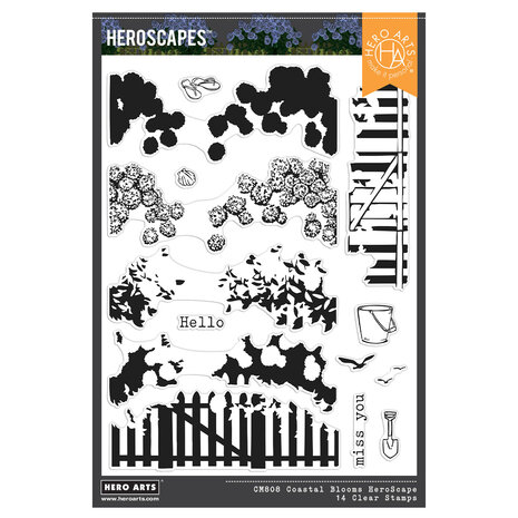 Hero Arts Seaside Blooms Coastal Blooms Clear Stamps (CM808) Hero Arts Seaside Blooms Coastal Blooms Clear Stamps (CM808)