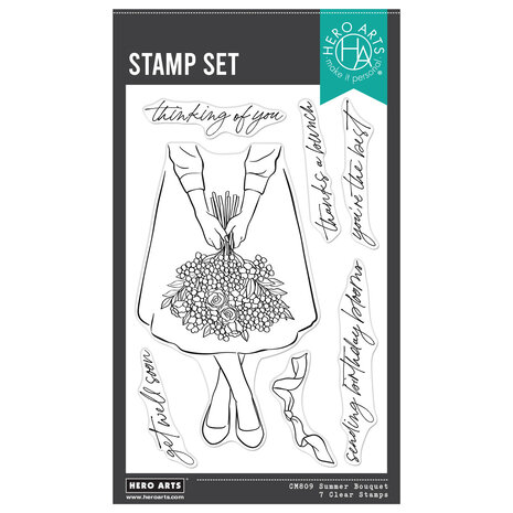 Hero Arts Seaside Blooms Summer Blooms Clear Stamps (CM809) Hero Arts Seaside Blooms Summer Blooms Clear Stamps (CM809)