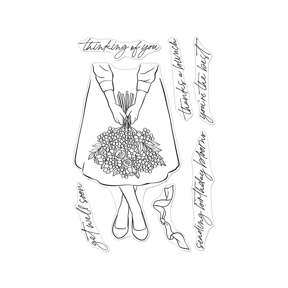 Hero Arts Seaside Blooms Summer Blooms Clear Stamps (CM809) Hero Arts Seaside Blooms Summer Blooms Clear Stamps (CM809)