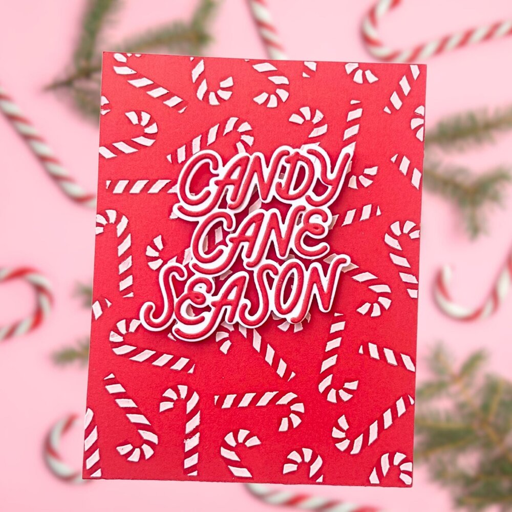 Hero Arts Candy Cane Season Candy Cane Toss Up Stencils (SA308) Hero Arts Candy Cane Season Candy Cane Toss Up Stencils (SA308)