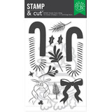 Hero Arts Candy Cane Season Candy Cane Swag Clear Stamps & Dies (DC322)